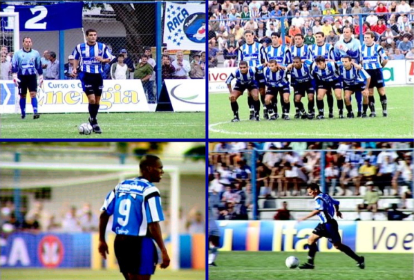 Na primeira foto, o goleiro Márcio e o zagueiro Tárcio. Na terceira foto, Marcelo Fumaça (camisa 9) e em seguida, o meia Bagnara (Fotos: Homero Roberge)